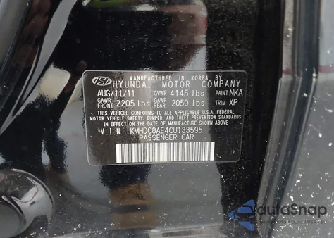 2012 Hyundai Elantra Touring Gls z USA, uszkodzony, nr VIN KMHDC8AE4CU133595